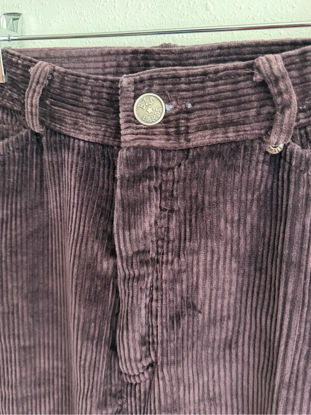 Vintage BIS by Bis Brown Corduroy High Rise Straight Leg Pants 30x29